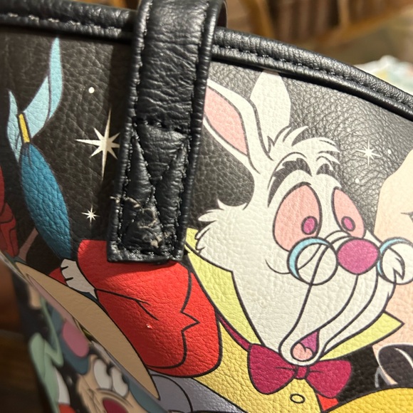 Loungefly Black and Pink Cartoon Tote - Picture 12 of 12